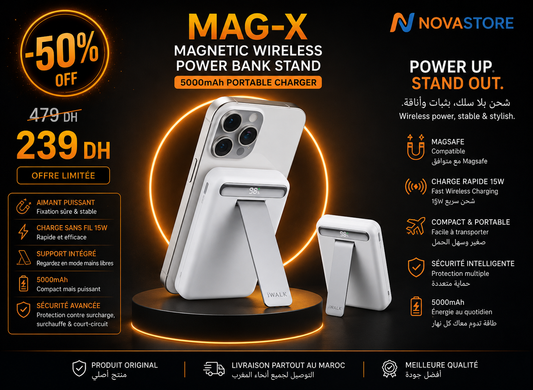 MAG-X MAGNETIC WIRELESS POWER BANK STAND